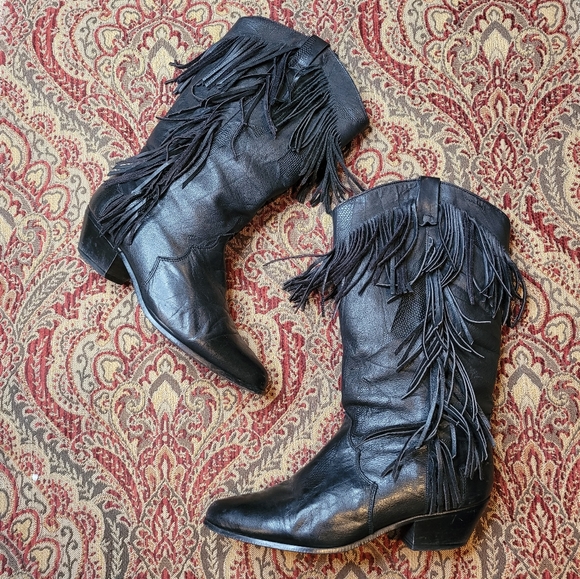 dingo Shoes - 80's Vintage Dingo black boots!